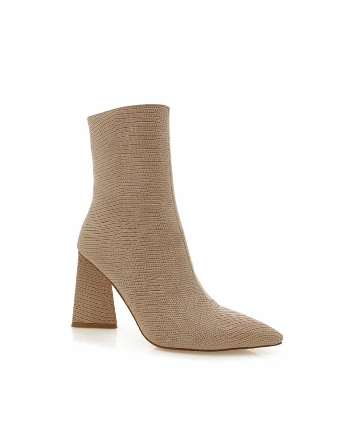 Women Ankle Boots Billini FELKA 8211 LIGHT TAUPE SCALE