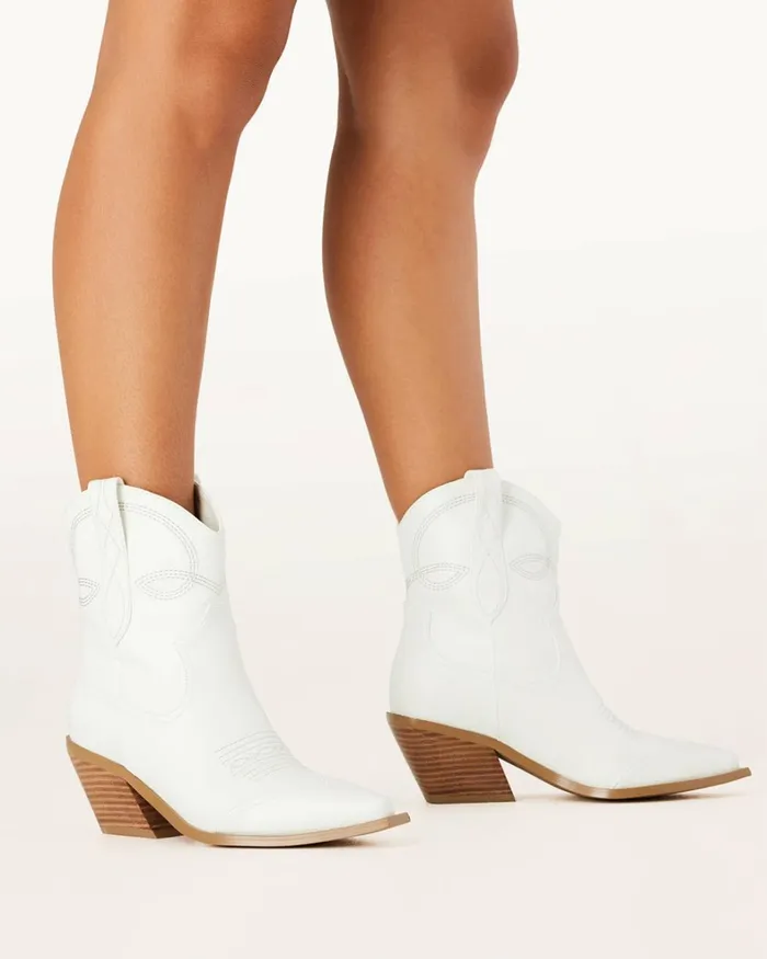 Women Ankle Boots Billini UDEL 8211 WHITE