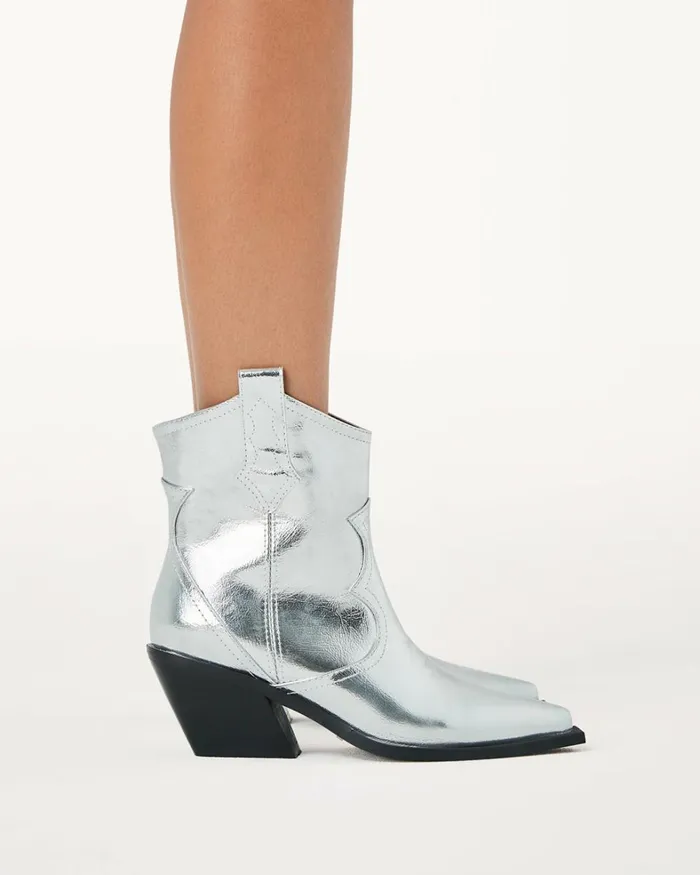 Women Ankle Boots Billini ULIRA 8211 SILVER