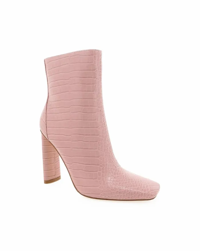 Women Ankle Boots Billini ZAHIRAH 8211 FONDANT CROC