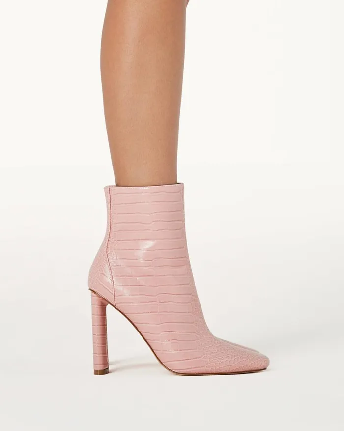 Women Ankle Boots Billini ZAHIRAH 8211 FONDANT CROC