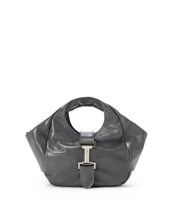 Women Bags And Belts Iceberg Alias Leather Handbag With Logo Monogram