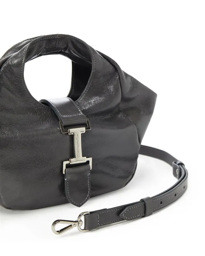 Women Bags And Belts Iceberg Alias Leather Handbag With Logo Monogram Women Bags And Belts Iceberg Alias Leather Handbag With Logo Monogram