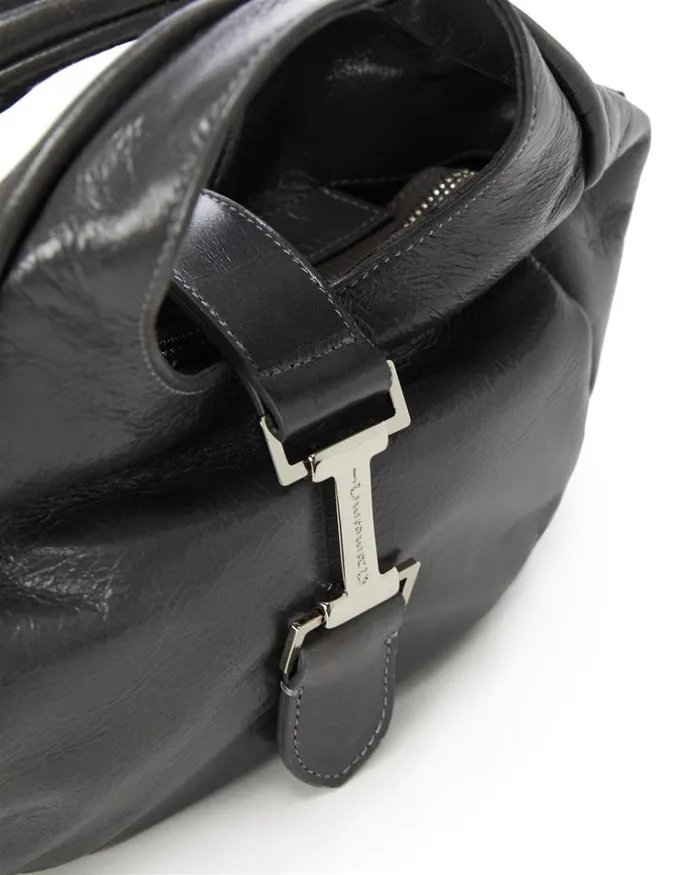 Women Bags And Belts Iceberg Alias Leather Handbag With Logo Monogram Women Bags And Belts Iceberg Alias Leather Handbag With Logo Monogram