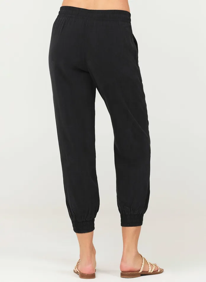 Women Bella Dahl Joggers Easy Drawstring Jogger 8211 Vintage Black VINTAGE BLACK