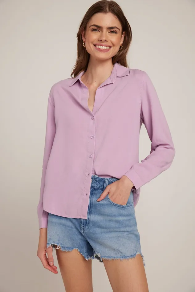 Women Bella Dahl Long Sleeve Long Sleeve Classic Button Down 8211 Orchid Blush ORCHID BLUSH Women Bella Dahl Long Sleeve Long Sleeve Classic Button Down 8211 Orchid Blush ORCHID BLUSH
