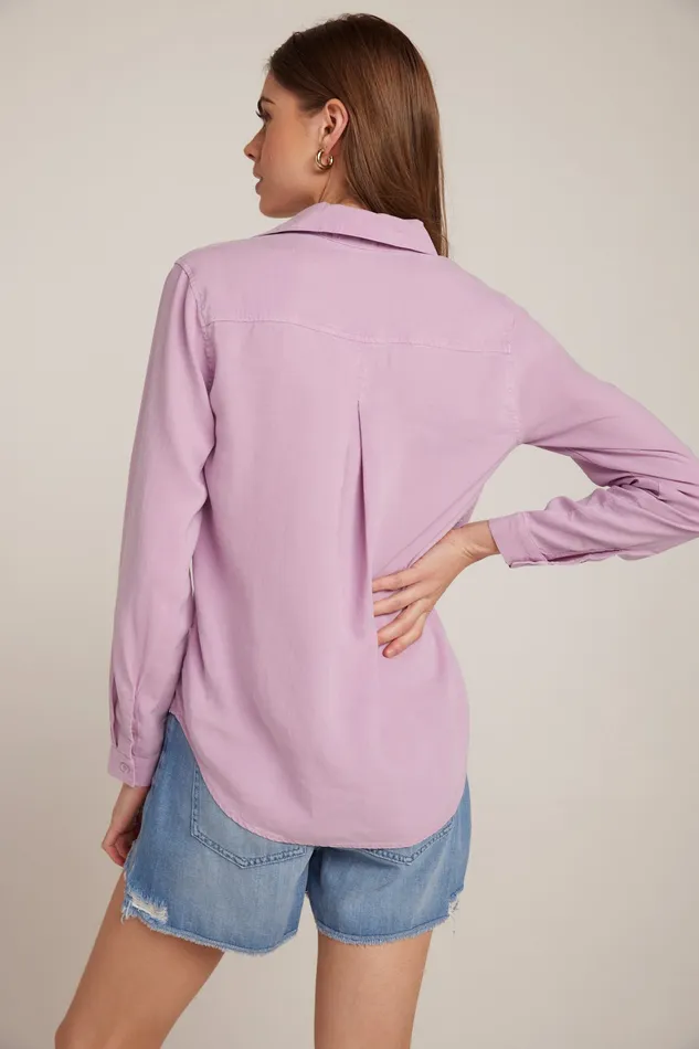 Women Bella Dahl Long Sleeve Long Sleeve Classic Button Down 8211 Orchid Blush ORCHID BLUSH