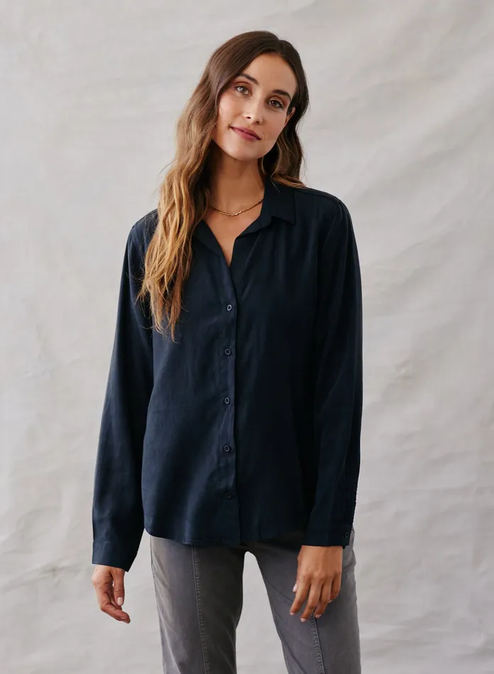 Women Bella Dahl Long Sleeve Long Sleeve Classic Button Down 8211 Vintage Black VINTAGE BLACK Women Bella Dahl Long Sleeve Long Sleeve Classic Button Down 8211 Vintage Black VINTAGE BLACK