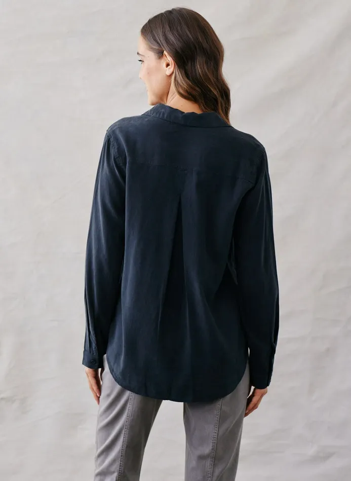 Women Bella Dahl Long Sleeve Long Sleeve Classic Button Down 8211 Vintage Black VINTAGE BLACK