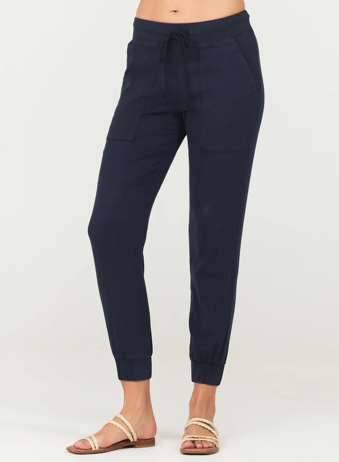 Women Bella Dahl Pants Pocket Jogger 8211 Endless Sea ENDLESS SEA