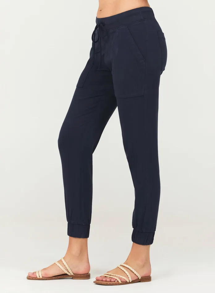 Women Bella Dahl Pants Pocket Jogger 8211 Endless Sea ENDLESS SEA