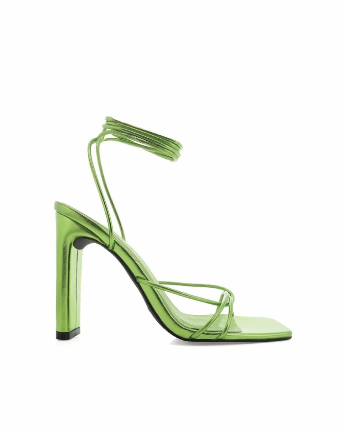 Women Block Heels Billini CYRUS 8211 GREEN METALLIC