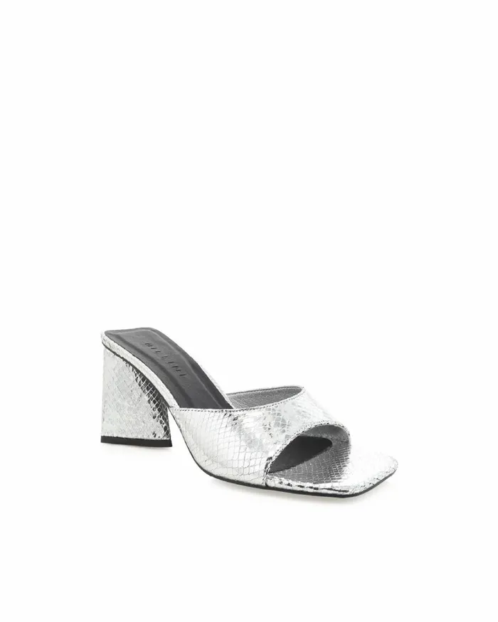 Women Block Heels Billini GRACEN 8211 SILVER SCALE