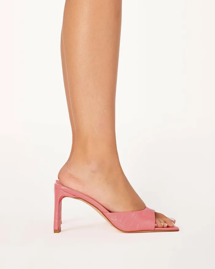 Women Block Heels Billini KINLEE 8211 CORAL CROC