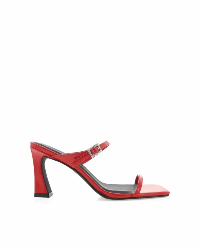 Women Block Heels Billini MASIE 8211 RUBY PATENT