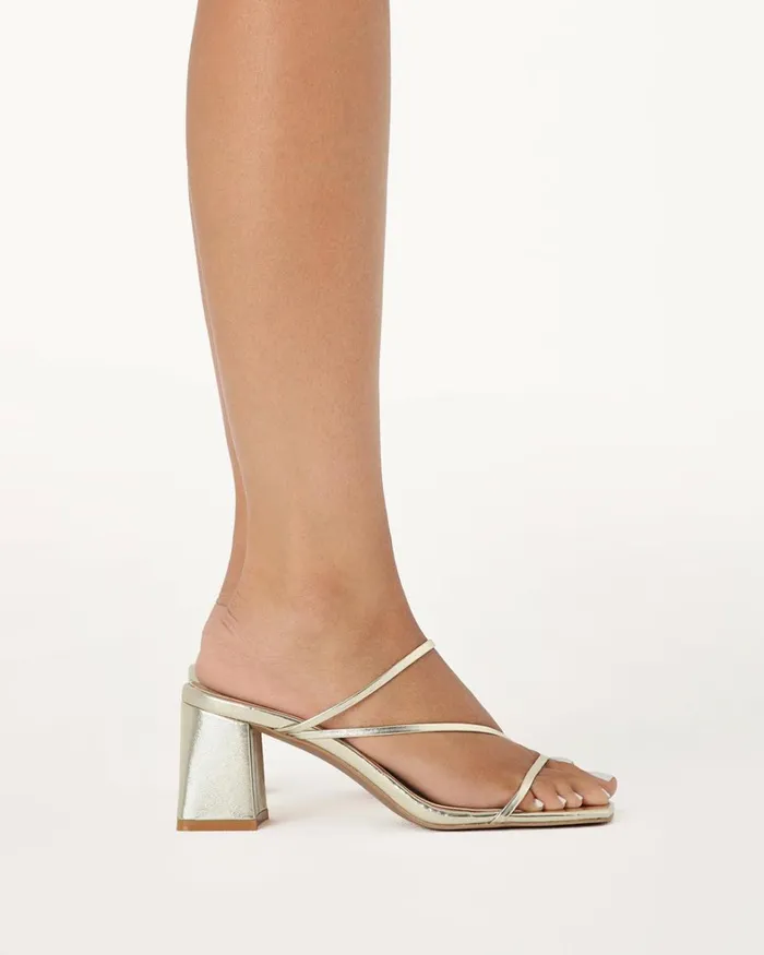 Women Block Heels Billini YAZMIN 20 8211 GOLD METALLIC