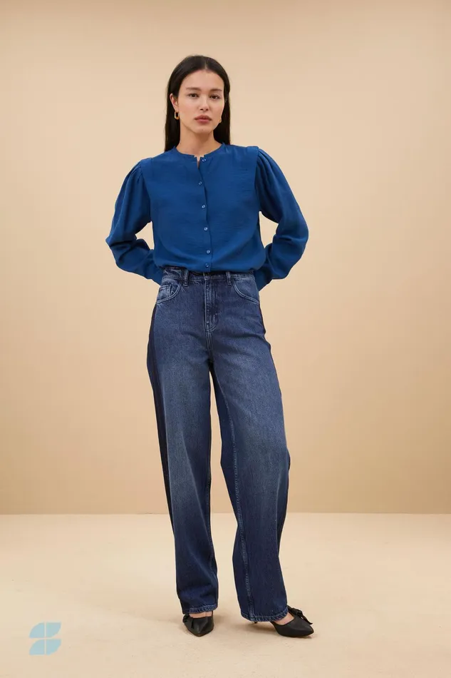 Women Blouses Bybar Erin Blouse College Navy