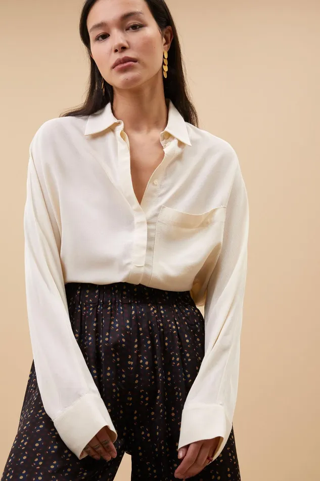Women Blouses Bybar Lincy Blouse Cream Women Blouses Bybar Lincy Blouse Cream