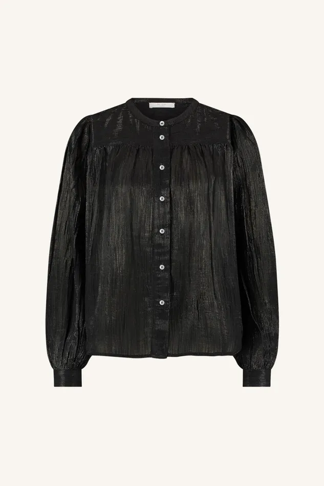 Women Blouses Bybar Meggie Lurex Blouse Midnight