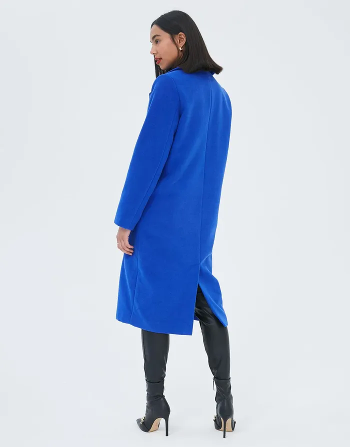 Women Blue Double Breasted Coat Blue Threadbare Jackets and Coats Women Blue Double Breasted Coat Blue Threadbare Jackets and Coats