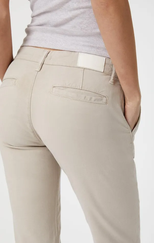 Women Brooke Slim Chino In Silver Grey Luxe Twill Mavi Jeans Pants Women Brooke Slim Chino In Silver Grey Luxe Twill Mavi Jeans Pants