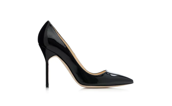 Women Business Manolo Blahnik BB PATENT Black Patent Pointed Toe Pumps Women Business Manolo Blahnik BB PATENT Black Patent Pointed Toe Pumps