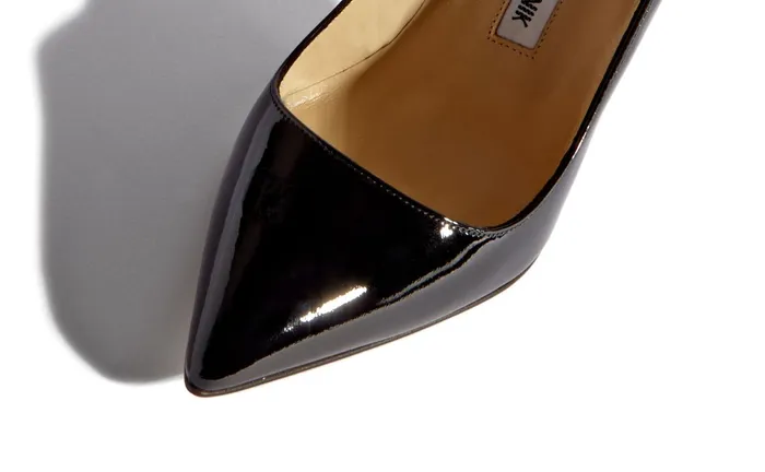 Women Business Manolo Blahnik BB PATENT Black Patent Pointed Toe Pumps Women Business Manolo Blahnik BB PATENT Black Patent Pointed Toe Pumps