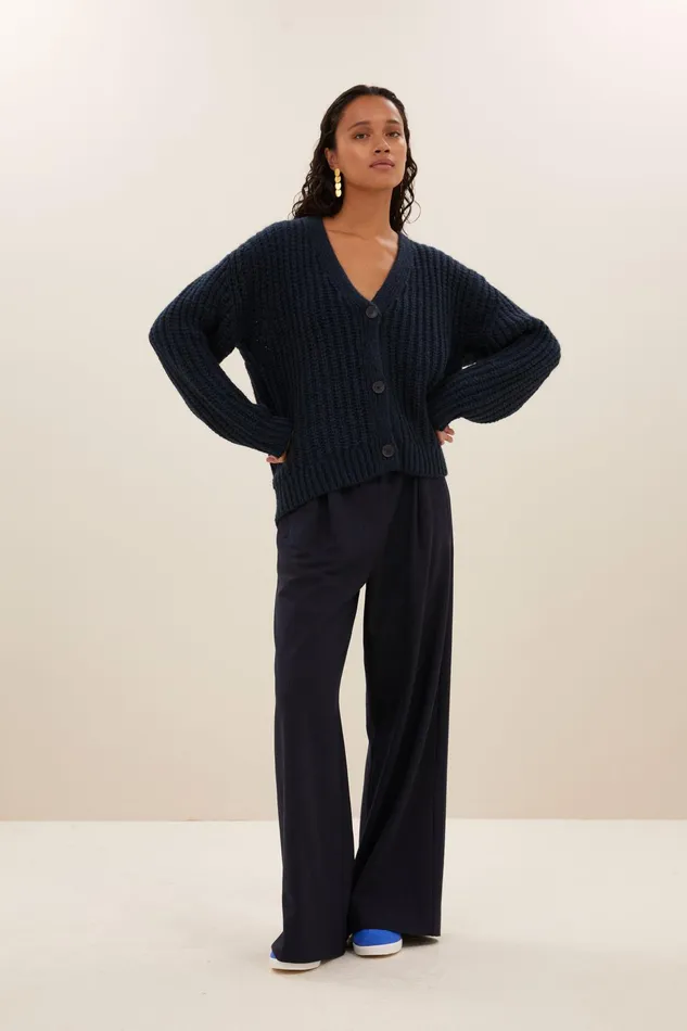 Women Cardigans Bybar Bobbi Cardigan Navy