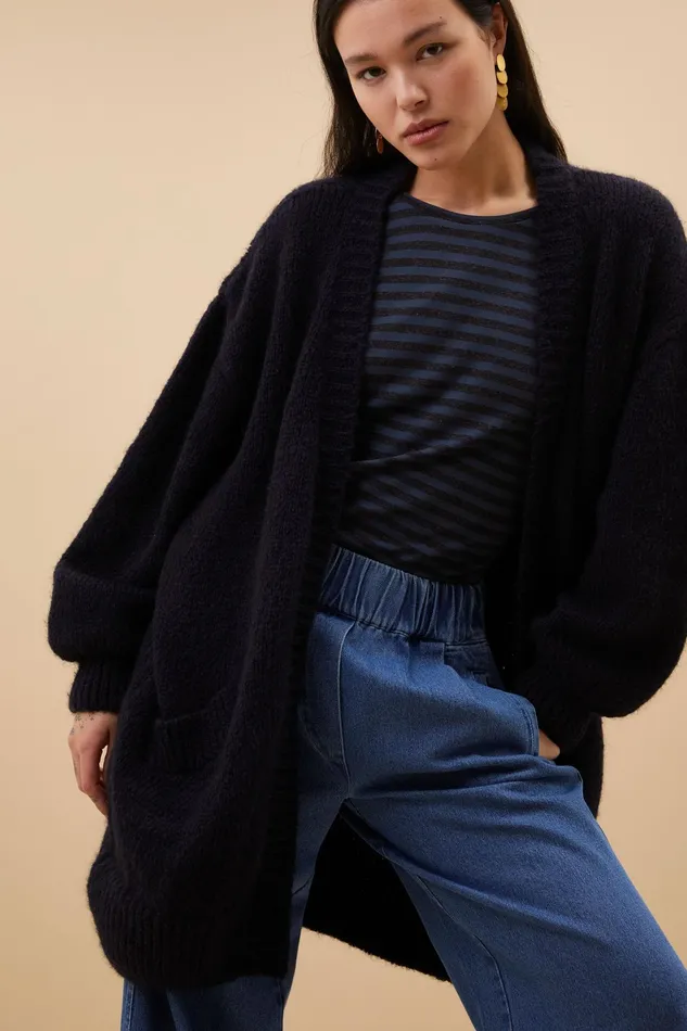 Women Cardigans Bybar Estee Cardigan Midnight