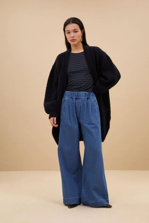 Women Cardigans Bybar Estee Cardigan Midnight