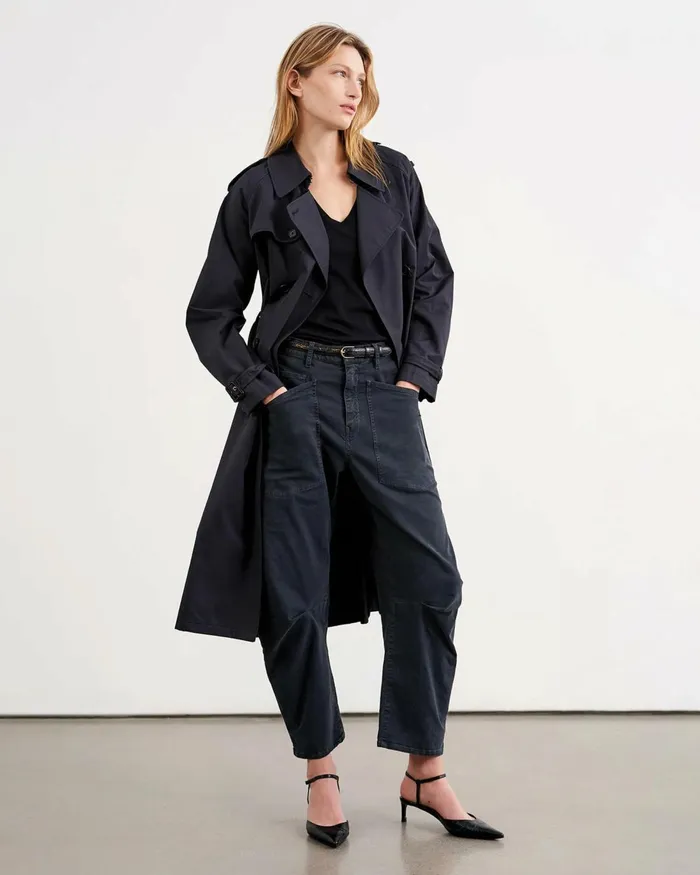 Women Coats and Outerwear Nili Lotan TANNER TRENCH COAT Khaki