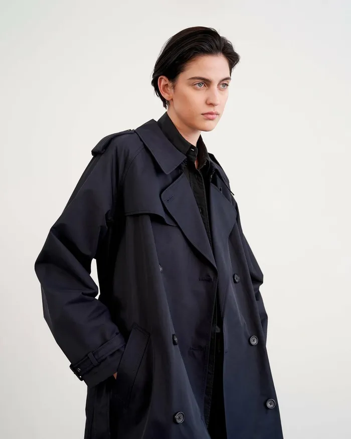 Women Coats and Outerwear Nili Lotan TANNER TRENCH COAT Khaki