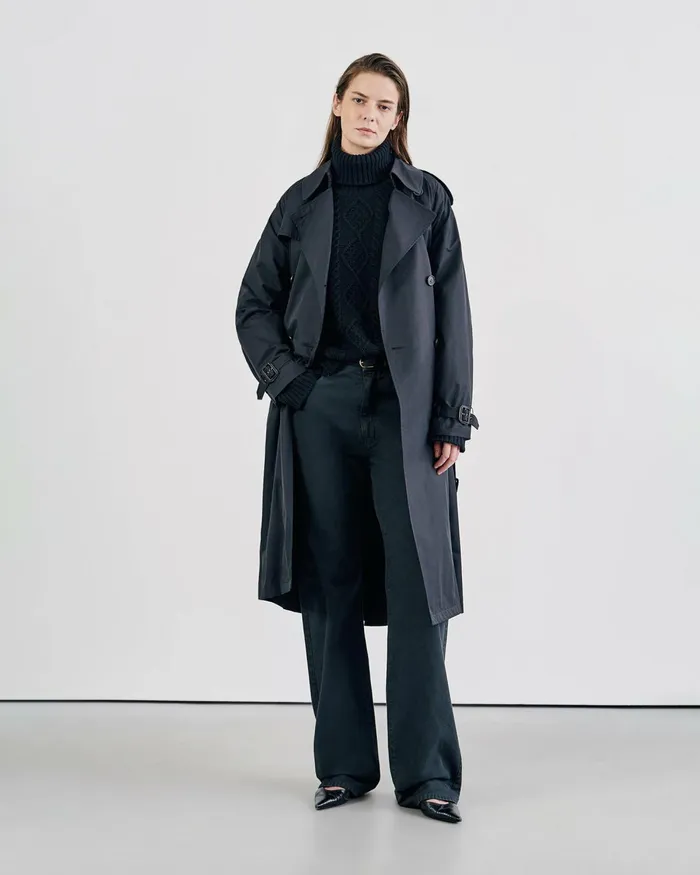 Women Coats and Outerwear Nili Lotan TANNER TRENCH COAT Khaki