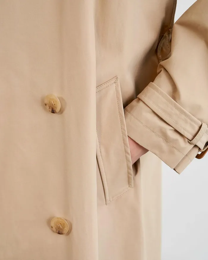 Women Coats and Outerwear Nili Lotan TANNER TRENCH COAT Khaki