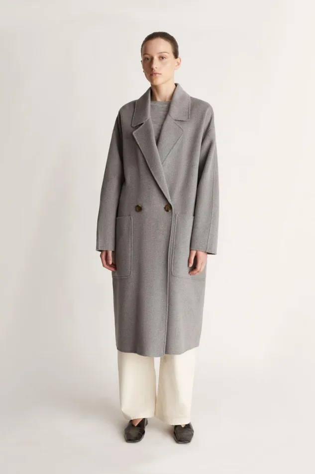 Women Coats And Jackets Lee Mathews Florentine Cashmere Cocoon Coat Greymarle