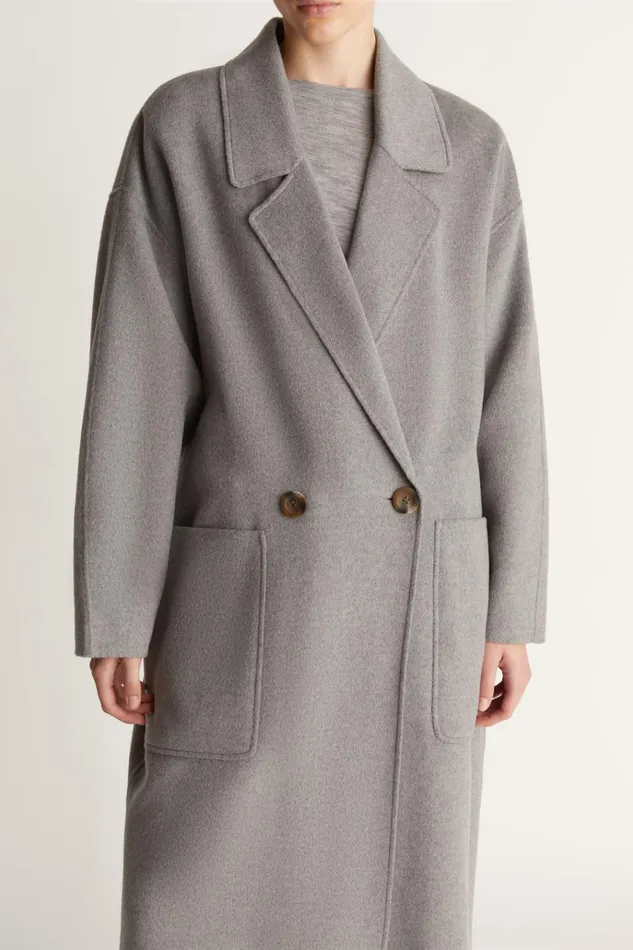 Women Coats And Jackets Lee Mathews Florentine Cashmere Cocoon Coat Greymarle