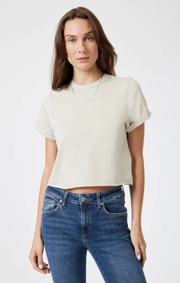 Women Cropped TShirt In Moonstruck Mavi Jeans Tops and TShirts