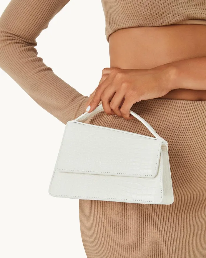 Women Cross Body Bags Billini AZRO HANDLE BAG 8211 BONE CROC