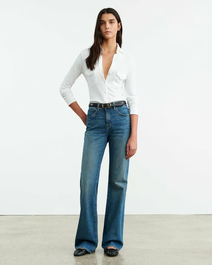 Women Denim Nili Lotan CELIA JEAN Classic Wash