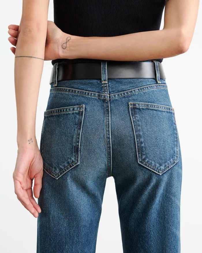 Women Denim Nili Lotan JOAN LEATHER COMBO JEAN Simon Wash W Cognac