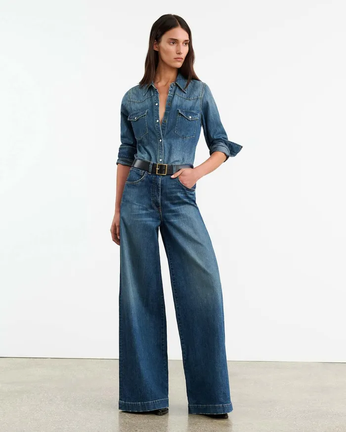 Women Denim Nili Lotan ROLLAND JEAN Simon Wash