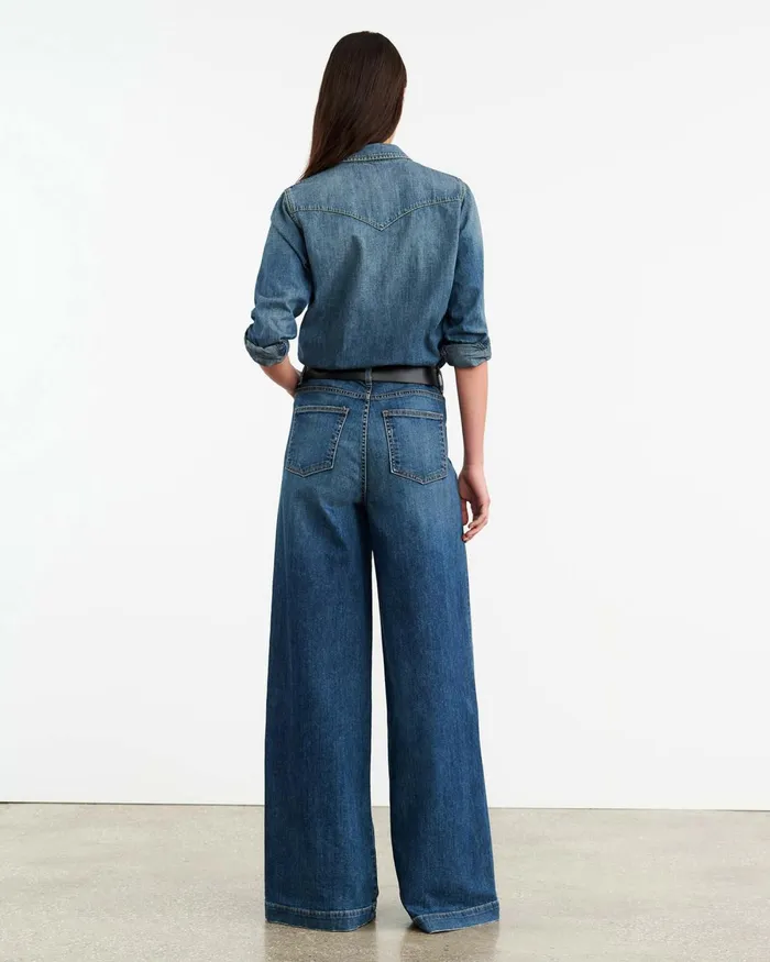 Women Denim Nili Lotan ROLLAND JEAN Simon Wash