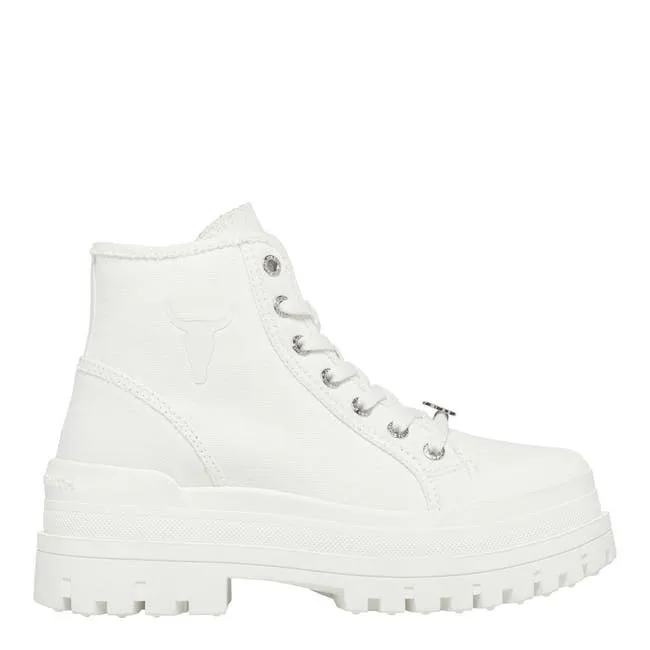 Women Deserve White Platform Boots Windsor Smith Platforms