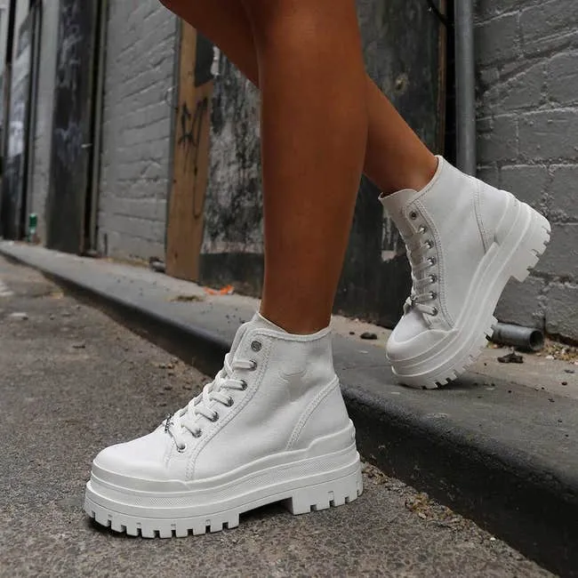 Women Deserve White Platform Boots Windsor Smith Platforms