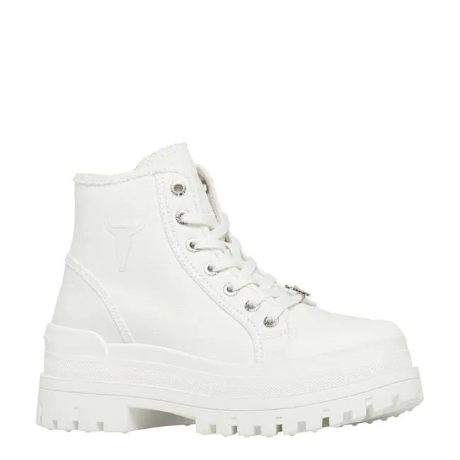 Women Deserve White Platform Boots Windsor Smith Platforms