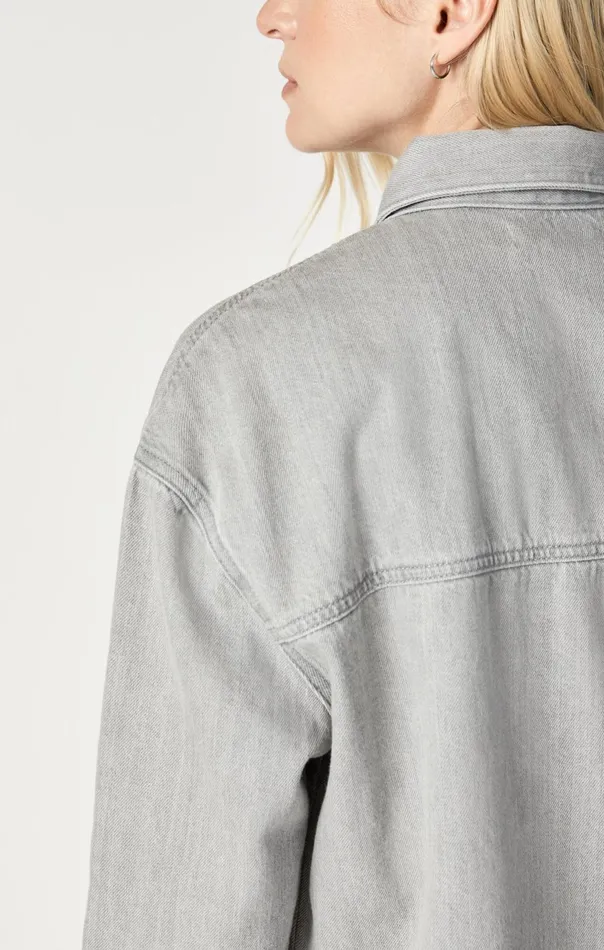 Women Dina Denim Shirt In Stone Natural Dye Mavi Jeans Shirts Women Dina Denim Shirt In Stone Natural Dye Mavi Jeans Shirts
