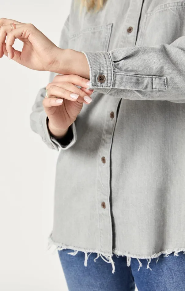 Women Dina Denim Shirt In Stone Natural Dye Mavi Jeans Shirts Women Dina Denim Shirt In Stone Natural Dye Mavi Jeans Shirts
