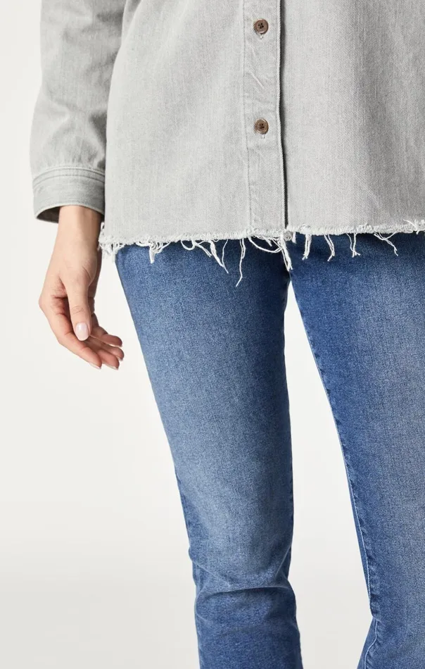 Women Dina Denim Shirt In Stone Natural Dye Mavi Jeans Shirts Women Dina Denim Shirt In Stone Natural Dye Mavi Jeans Shirts