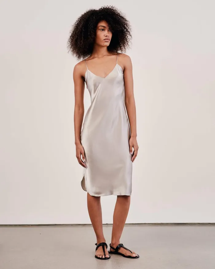 Women Dresses and Skirts Nili Lotan SHORT CAMI DRESS Ivory