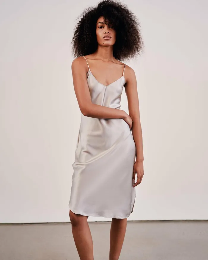 Women Dresses and Skirts Nili Lotan SHORT CAMI DRESS Ivory